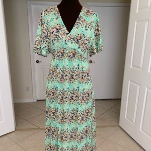 Floral Mint Maxi Dress